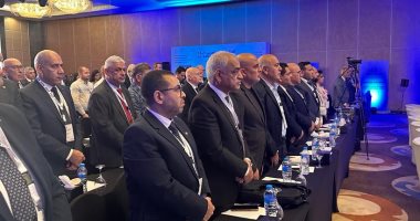 Day 7: Participants in the Arab Steel Summit stand for a minute of silence for the souls of the martyrs of Gaza