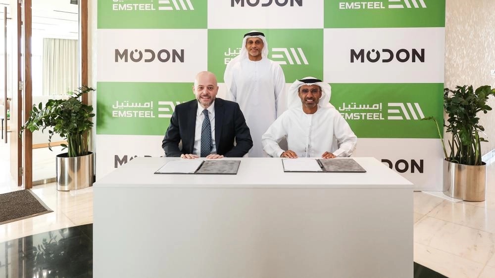 Emsteel and Modon Partner to Adopt Sustainable Steel in the Construction Sector