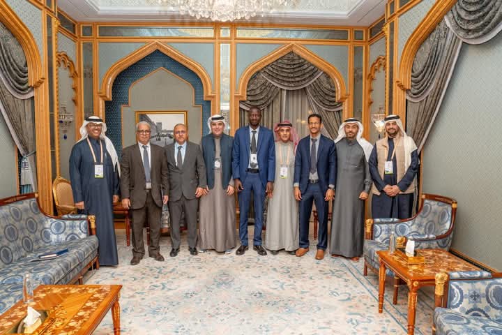 Meeting between Mauritanian Minister of Minerals and Industry and CEO of  Hadeed