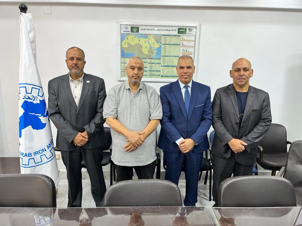 ِAISU organizes a series of visits by a delegation from the Libyan Iron and Steel Company to steel companies in Egypt