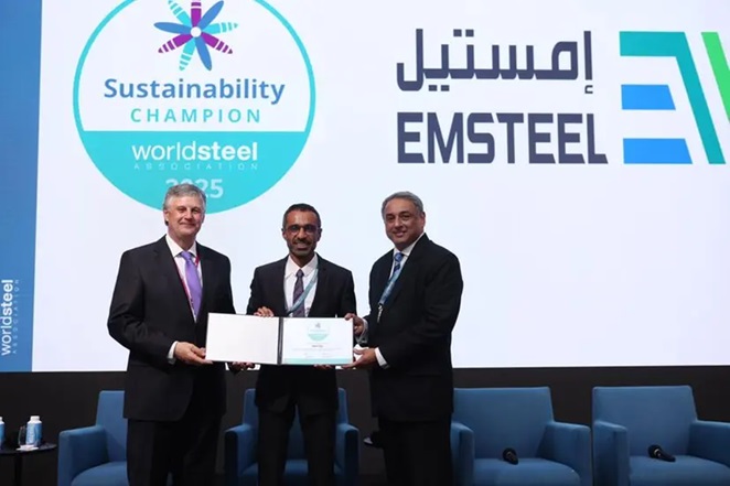 "إمستيل" تفوز بلقب "رائد استدامة الصلب 2025" للعام التالي على التوالي