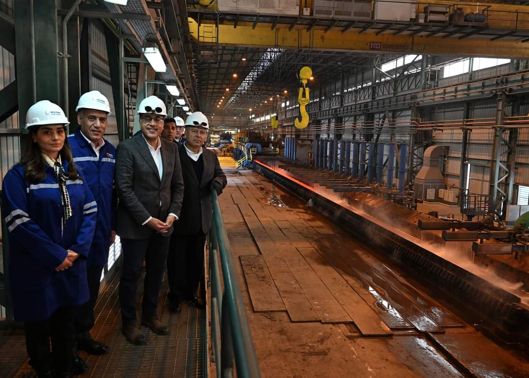 The Prime Minister visits the Ezz Steel in Ain Sokhna