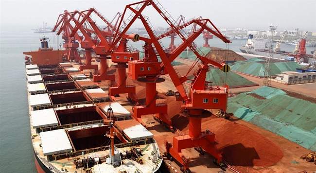 Iron ore inventories at Chinese ports continue to rise gradually