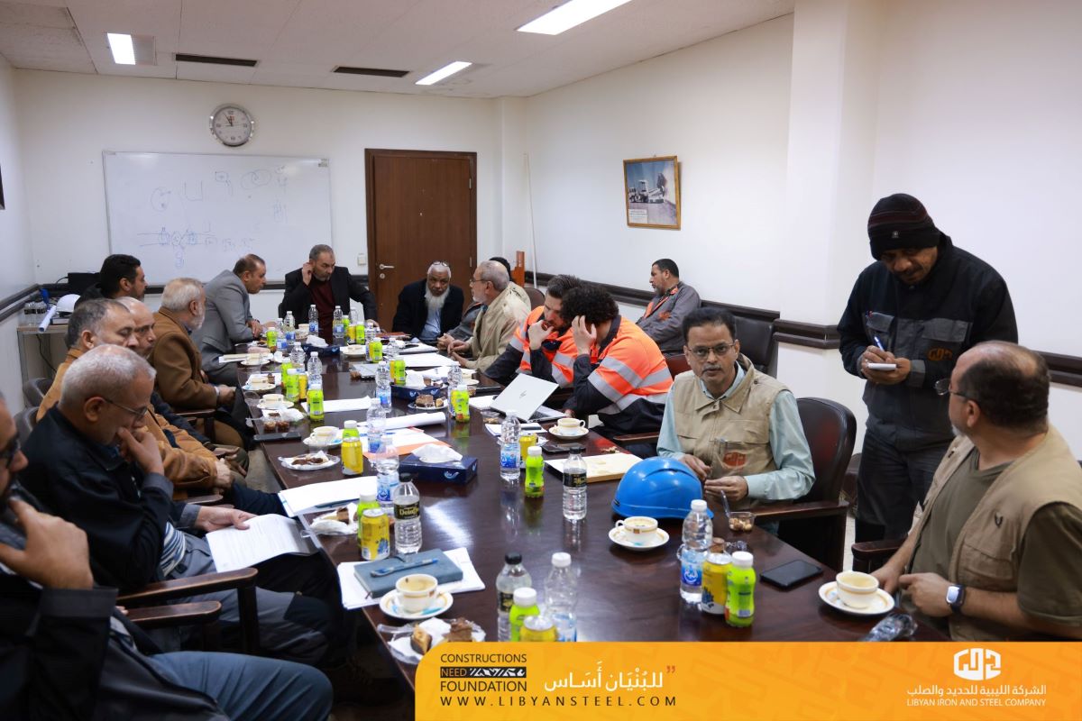 الشركة الليبية للحديد والصلب تبحث مع شركة دانيلي لتحديث مصانع الصلب