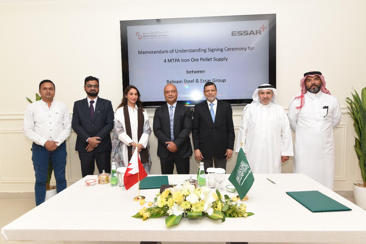 Bahrain Steel signs a letter of intent to supply iron ore to the Essar Green Steel project in Saudi Arabia