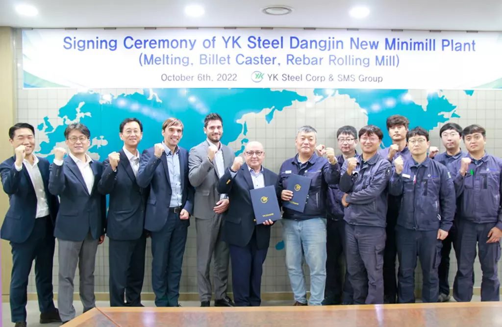 SMS group supplies Korean company YK Steel with a factory for rebar production with diameters of 10mm-35mm