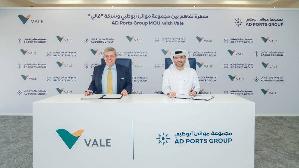 UAE: Vale signs a memorandum of understanding to establish a low-carbon iron production complex in Abu Dhabi
